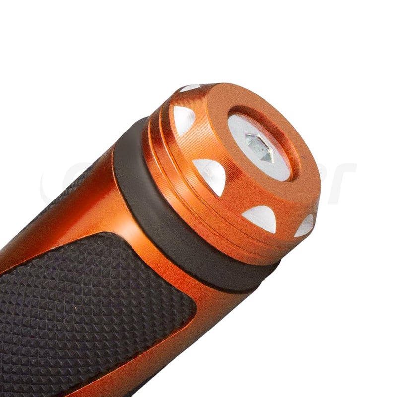 amavoler Universal Motorcycle Handlebar Grips Fits for Motorcycles with 7/8"" Left Grip and 1"" Right (Orange) - Image 5
